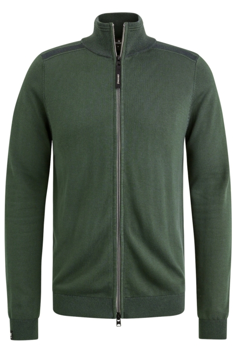 Vanguard zip jacket cotton modal plated